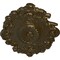 Ekena Millwork Strasbourg Ceiling Medallion, Hand-Painted Brass, 30 1/2"W x 20"H x 1 1/2"P CM30SGBRS - alternate 3